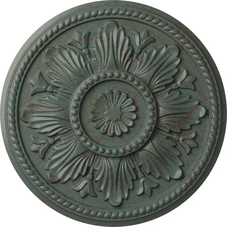 Edinburgh Ceiling Medallion (Fits Canopies up to 5 1/4"), 18"OD x 1 3/4"P, Cloud Burst Crackle